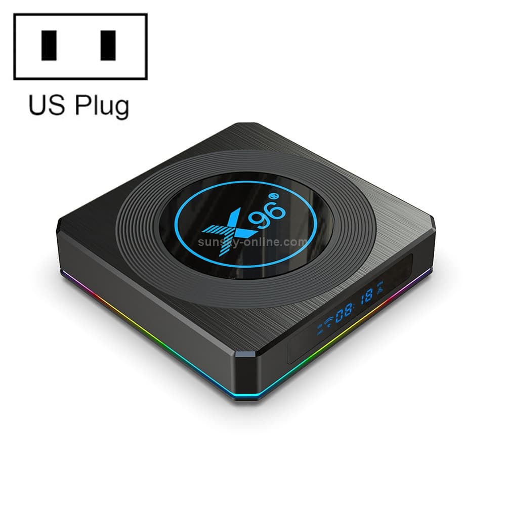 X96 X4 8K Android 11 TV Box — 4GB/64GB, Dual-Band WiFi (US Plug)