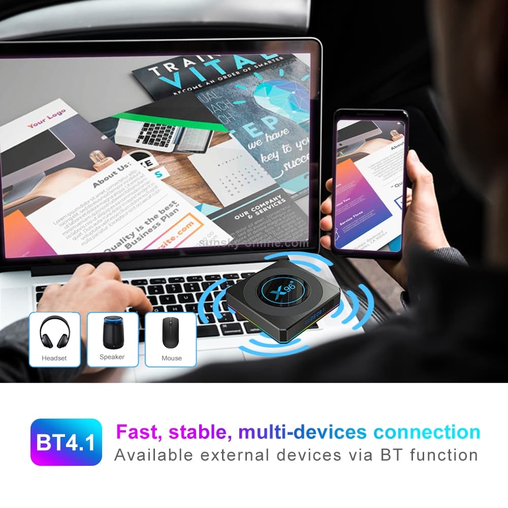 X96 X4 8K Android 11 TV Box — 4GB/64GB, Dual-Band WiFi (US Plug) — detail 7
