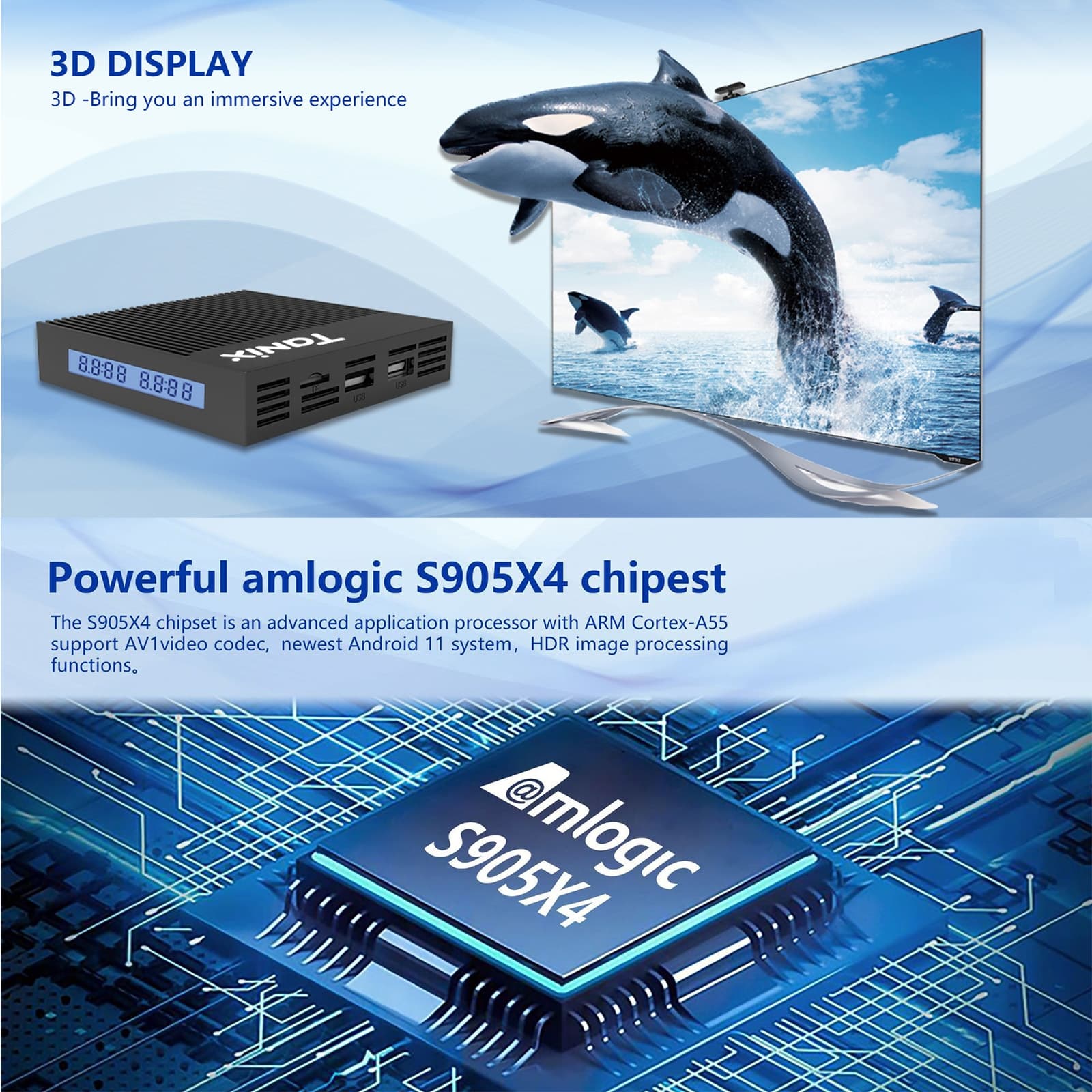 Tanix X4 Android 11 Smart TV Box — 4GB+32GB (EU Plug) 6