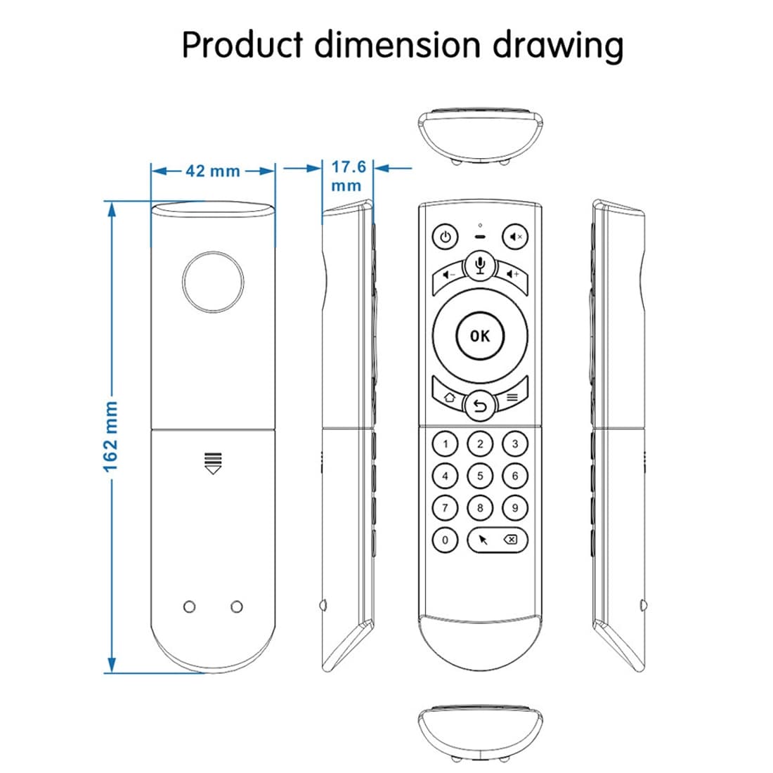 G21 Backlit Air Mouse Remote — 2.4GHz Wireless Keyboard — detail 7