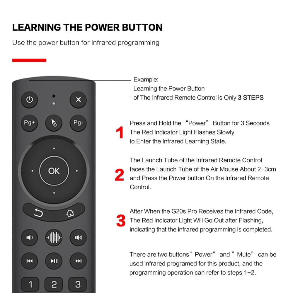 G20S Pro Voice Backlight Version 2.4G Air Mouse Remote Control 4