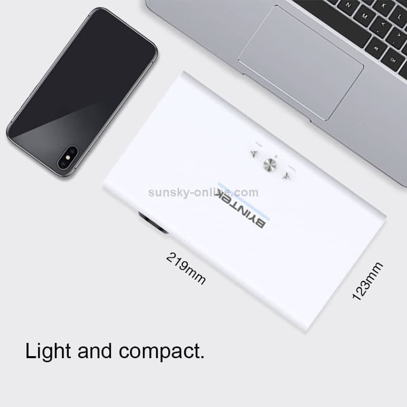 TOUMEI V6 3800 Lumens Android 9.0 3D Smart DLP Projector — 2GB+32GB — detail 8